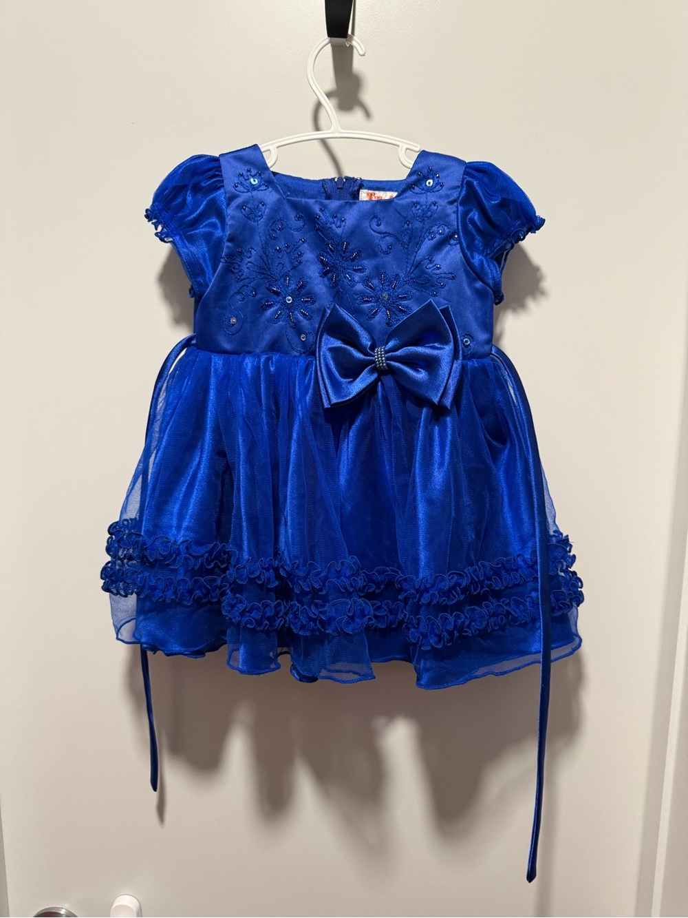 2/$15🥳 Royal Blue baby Girls' Party Dress with Bow